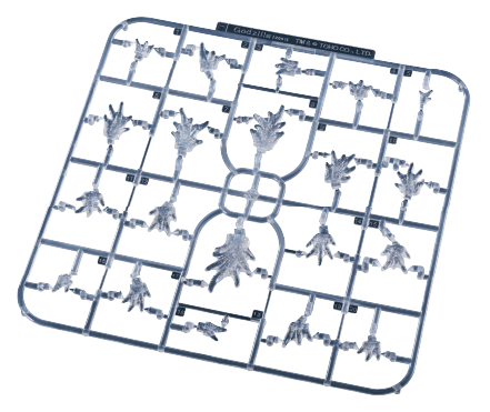 クリア成型背びれパーツ画像