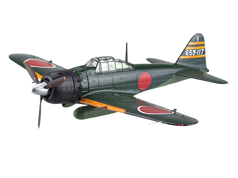 アオシマ文化教材社 1/48 第653海軍航空隊 零式艦上戦闘機 塗装済み完成品