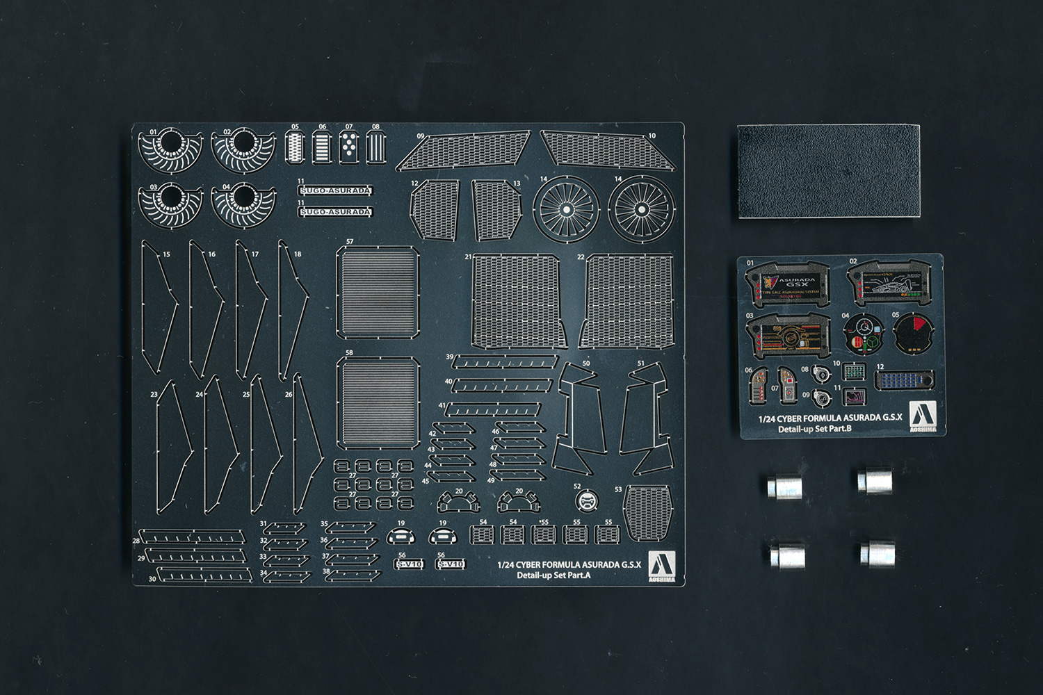 1/24サイバーフォーミュラ スーパーアスラーダ01＆専用ディテールアップパーツ