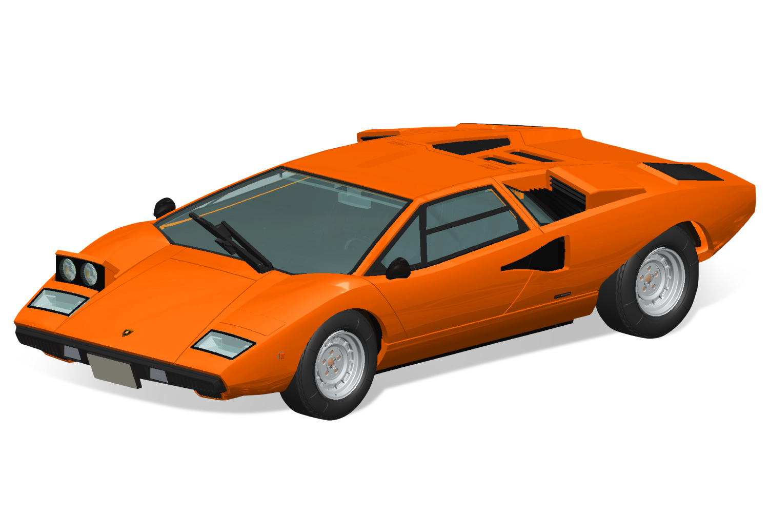 Lamborghini Countach LP400(Orange)｜AOSHIMA｜English