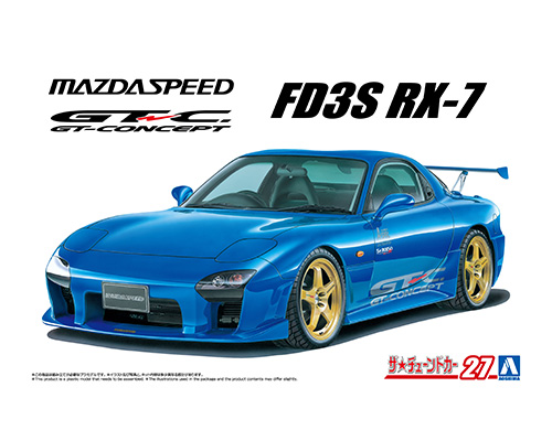 1/24スケール、マツダスピードRX-7 A-SPEC 完成品 1/24 MAZDASPEED FD3S RX-7 A-SPEC GT-C '99 (MAZDA)｜AOSHIMA